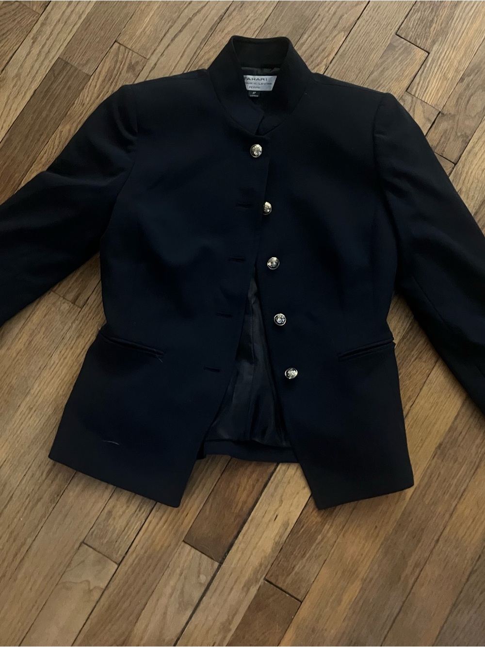 Classic Women’s Black Buttoned Jacket